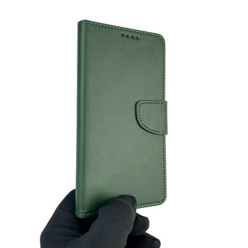 Чехол-книжка для телефона Xiaomi POCO C40 кожанная с магнитной застежкой на сяоми поко с40 зеленая 0025569 фото