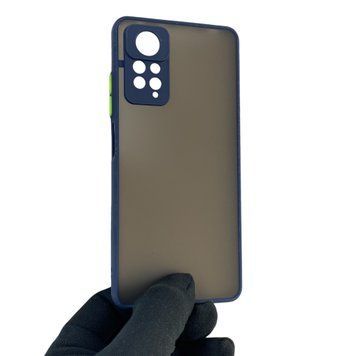 Чехол для телефона Xiaomi Redmi Note 11 Pro 4G с высокими бортами на сяоми редми нот 11 про темно-синий 0026257 фото