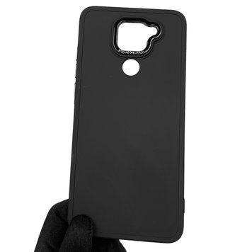 Чохол для Xiaomi Redmi Note 9 протиударний з високими бортами з мікрофіброю на сяомі редмі нот 9 чорний 0002279 фото