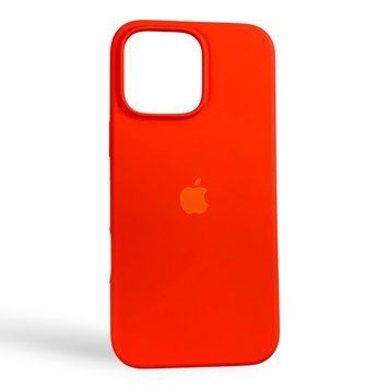 Чохол Silicone Case для Apple iPhone 16 Pro Max червоний (софт-тач, мікрофібра всередині) 0061918 фото
