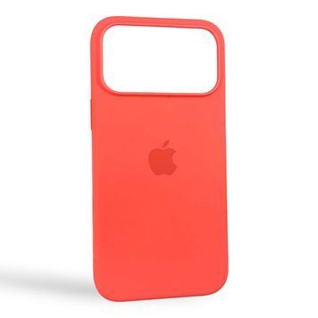 Чохол Silicone Case MagSafe для Apple iPhone 18 Pro Max Bright Guava кораловий (силікон, мікрофібра) 0073805 фото