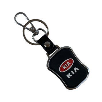 Брелок на ключі з логотипом Kia з обробкою soft-touch (метал, карабін) 0061324 фото