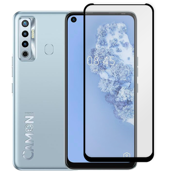 Захисне скло 6D OG для телефона Tecno Camon 17 повноекранне протиударне на техно камон 17 чорне 0013926 фото