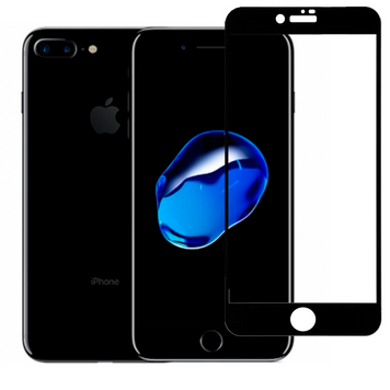 Защитное стекло для телефона Apple iPhone 7 Plus противоударное полноэкранное на айфон 7 плюс черное 0038133 фото