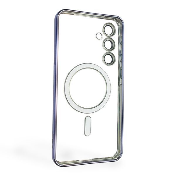 Чохол для Samsung Galaxy A55 5G (SM-A556B) з лінзами на камері з MagSafe на самсунг а55 5г бузковий 0034478 фото