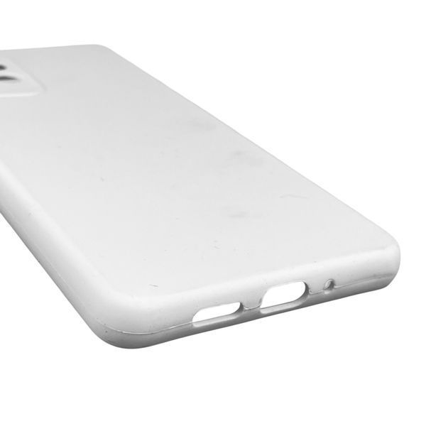 Чехол для Samsung Galaxy A73 5G (SM-A736B) силиконовый с микрофиброй нескользящий на самсунг а73 5г белый 0032118 фото