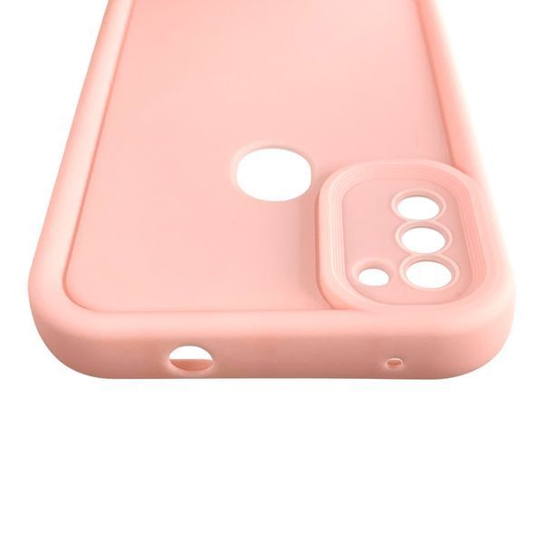 Чехол силиконовый Soft Touch для Samsung Galaxy M11 розовый (Полная защита камеры) 0053980 фото