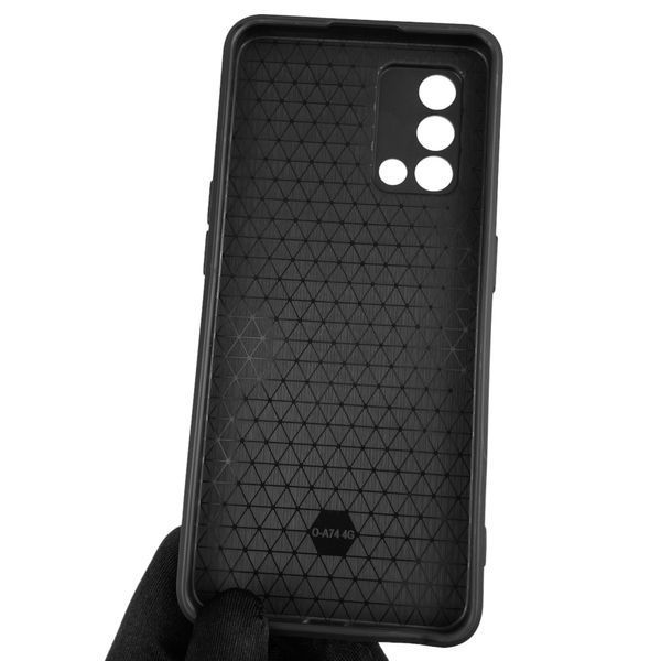 Чохол для OPPO A95 4G броньований з кільцем зі шторкою на камеру на оппо а95 чорний rg1 0001626 фото