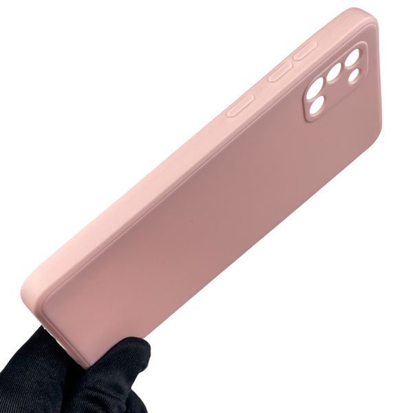 Чехол для Samsung Galaxy A31 (SM-A315F) с квадратными гранями с защитой камеры на самсунг а31 пудровый 0012589 фото