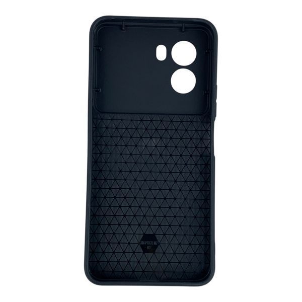 Чехол противоударный для Xiaomi Poco M7 4G с магнитной пластиной со шторкой на камере черный 0051702 фото