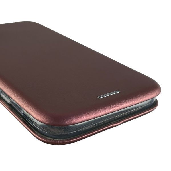 Чехол-книжка для Samsung Galaxy J3 2017 (SM-J330) с подставкой на самсунг дж3 бордовая 0011883 фото