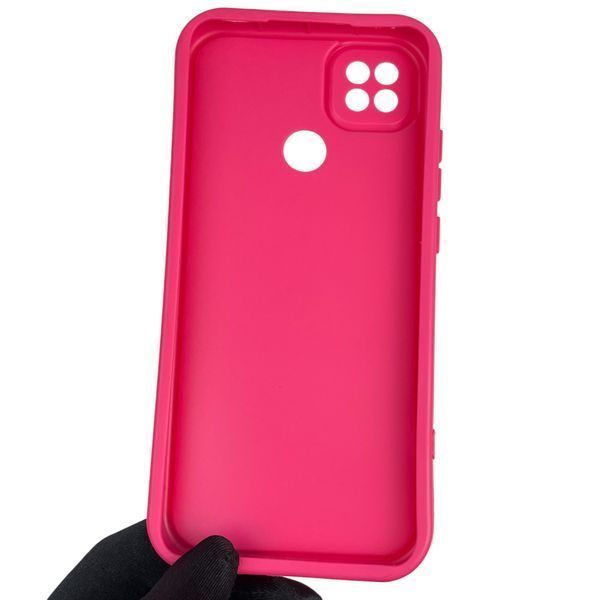 Чохол силіконовий оригінальний Soft Touch з 3D принтом злого кота для Xiaomi Redmi 9C малиновий (Повний захист камери) 0046725 фото