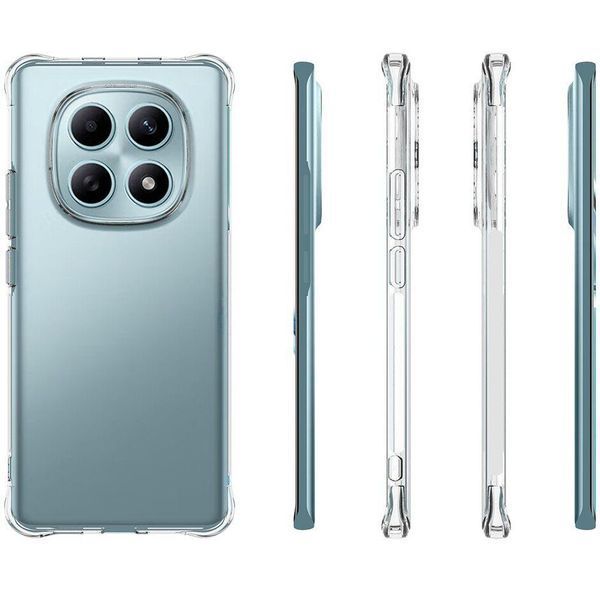 Прозорий протиударний чохол для Xiaomi Poco M8 5G з посиленими кутами із захистом камери (силікон TPU, сяоми поко м8 5г) 0061764 фото