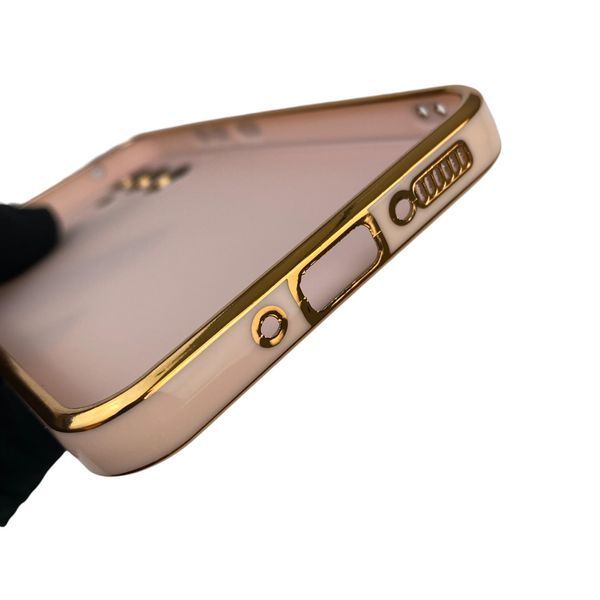Чехол для Samsung Galaxy A54 5G SM-A546E с защитой камеры с золотой окантовкой на самсунг а54 пудровый gs1 0019770 фото