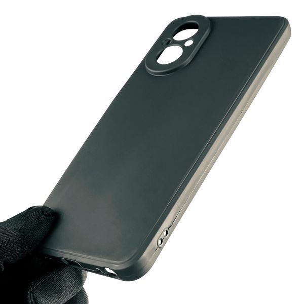 Чохол для Realme C67 протиударний однотонний з квадратними гранями із захистом камери на реалмі с67 чорний 0008422 фото