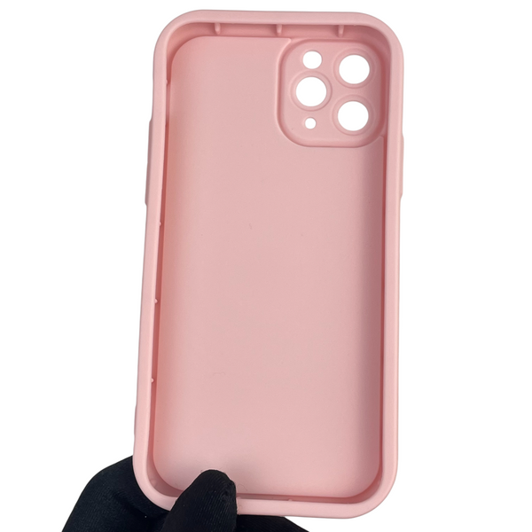 Чехол силиконовый Soft Touch с 3D принтом Майнкрафт для Apple iPhone 11 Pro розовый (Полная защита камеры) 0040966 фото