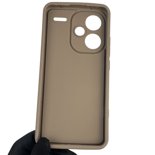 Чохол силіконовий Soft Touch з 3D принтом Майнкрафт для Xiaomi Redmi Note 13 Pro Plus 5G коричневий (Повний захист камери) 0041628 фото