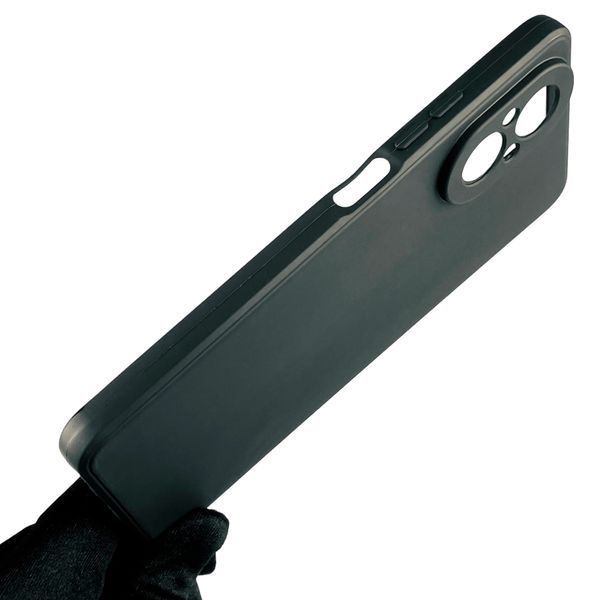 Чохол для Realme C67 протиударний однотонний з квадратними гранями із захистом камери на реалмі с67 чорний 0008422 фото
