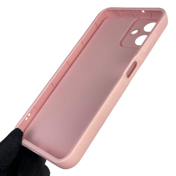Чехол силиконовый Soft Touch с 3D принтом Майнкрафт для Samsung Galaxy A06 (SM-A065) розовый (Полная защита камеры) 0041127 фото