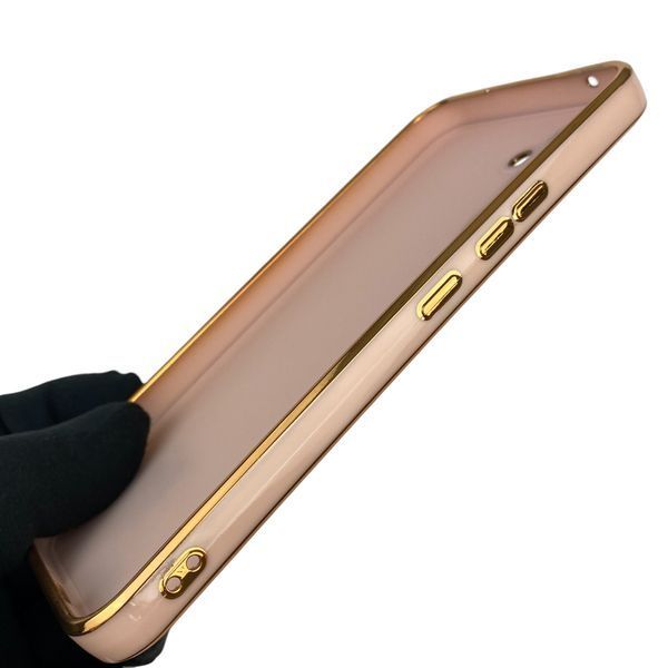 Чехол для Samsung Galaxy A54 5G SM-A546E с защитой камеры с золотой окантовкой на самсунг а54 пудровый gs1 0019770 фото