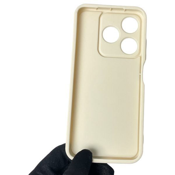 Чохол силіконовий Soft Touch з 3D принтом для TECNO Spark 10 (KI5q) молочний (Повний захист камери) 0044651 фото
