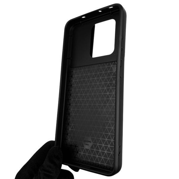 Чохол для Xiaomi 13T Pro броньований з кільцем зі шторкою на камеру на сяомі 13т про чорний 0001695 фото