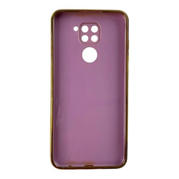 Чехол для Xiaomi Redmi Note 9 с принтом золотые бабочки с защитой камеры с золотой окантовкой 0059554 фото