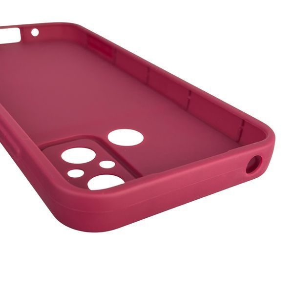 Чохол силіконовий оригінальний Soft Touch з 3D принтом кумедний тед ведмідик для Xiaomi Poco C55 бордовий (Повний захист камери) 0048847 фото