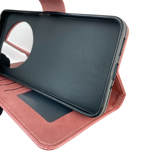 Чохол-книжка для телефона Xiaomi Poco C75 шкіряна з магнитною застібкою на сяомі поко с75 рожева 0025590 фото