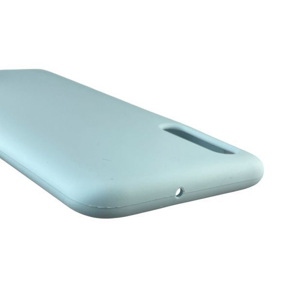 Чехол для Samsung Galaxy A50s (SM-A507F) силиконовый с микрофиброй нескользящий на самсунг а50с голубой 0031987 фото