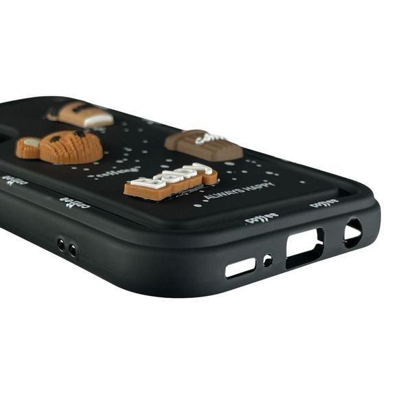 Чохол для Samsung Galaxy A50 (SM-A505F) з 3д малюнком дитячий жіночий об'ємний на самсунг A50 чорний 0013537 фото