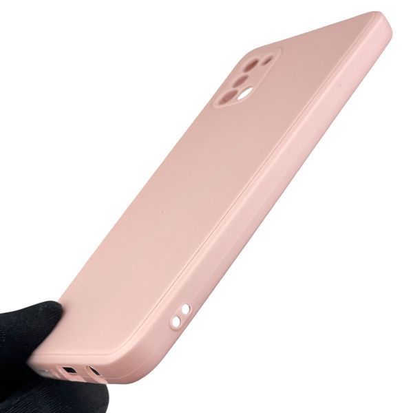 Чехол для Samsung Galaxy A31 (SM-A315F) с квадратными гранями с защитой камеры на самсунг а31 пудровый 0012589 фото