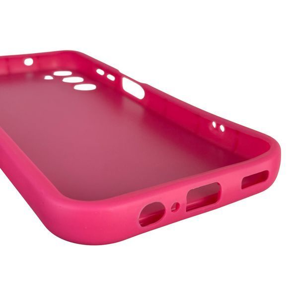 Чохол силіконовий оригінальний Soft Touch з 3D принтом злого кота для Samsung Galaxy A14 4G (SM-A145F) малиновий (Повний захист камери) 0046374 фото