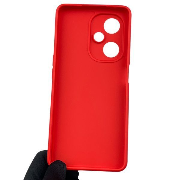 Чохол для OnePlus Nord CE 3 Lite з квадратними гранями із захистом камери на ванплас норс се 3 лайт червоний 0012385 фото