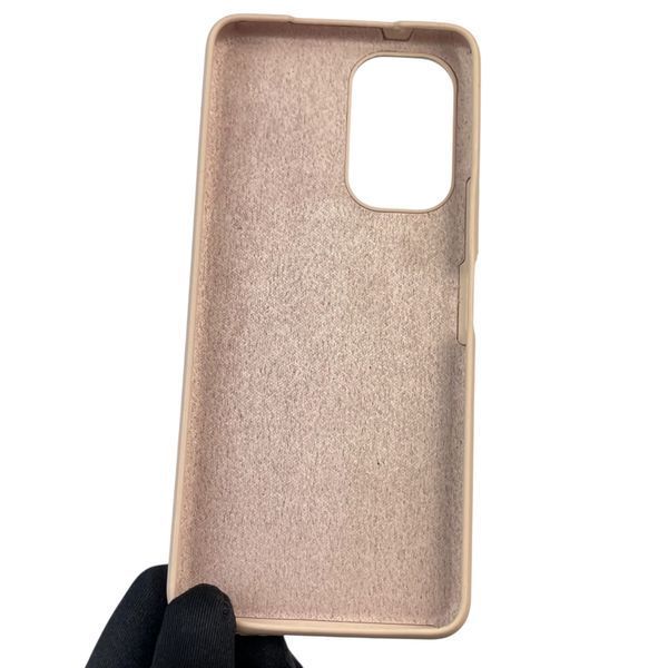 Чехол для Tecno Camon 19 Pro (CI8n) силиконовый с микрофиброй нескользящий на техно камон 19 про пудровый 0032250 фото