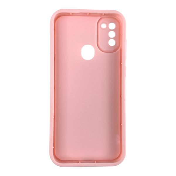 Чехол силиконовый Soft Touch для Samsung Galaxy M11 розовый (Полная защита камеры) 0053980 фото