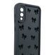Чохол силіконовий Soft Touch з 3D принтом для Samsung Galaxy A02 чорний (Повний захист камери) 0057562 фото 3