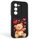 Чохол силіконовий Soft Touch з 3D принтом милий ведмедик для Xiaomi Redmi 15 5G Global чорний (Повний захист камери) 0044850 фото 1
