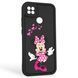 Чохол силіконовий оригінальний Soft Touch з 3D принтом чарівна мінні маус для Xiaomi Redmi 10A чорний (Повний захист камери) 0050033 фото 1