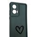 Чохол силіконовий Soft Touch з 3D принтом Серце для Samsung Galaxy S21 5G (SM-G991U) чорний (Повний захист камери) 0069910 фото 3
