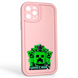 Чехол силиконовый Soft Touch с 3D принтом Майнкрафт для Apple iPhone 11 Pro розовый (Полная защита камеры) 0040966 фото 1