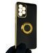 Чехол для Samsung Galaxy A52s SM-A528F с кольцом-подставкой с золотой окантовкой на самсунг а52с черный gs1 0021098 фото 1