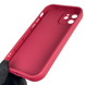 Чохол силіконовий Soft Touch з 3D принтом для Apple iPhone 12 бордовий (Повний захист камери) 0040229 фото 4