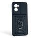 Чехол противоударный для Xiaomi Poco M7 4G с магнитной пластиной со шторкой на камере черный 0051702 фото 1
