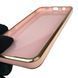 Чехол для Samsung Galaxy A02 SM-A022G с кольцом MagSafe с золотой окантовкой на самсунг а02 пудровый gs1 0022289 фото 2