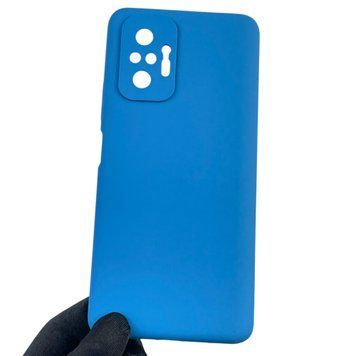 Чехол для Xiaomi Redmi Note 10 Pro 4G силиконовый с микрофиброй на сяоми редми нот 10 про 4г синий 0032628 фото