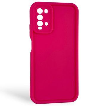 Чехол силиконовый Soft Touch для Xiaomi Poco M3 малиновый (Полная защита камеры) 0053881 фото