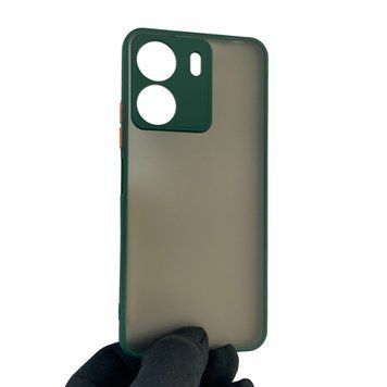 Чехол для телефона Xiaomi POCO C65 с высокими бортами с защитой камеры на сяоми поко с65 темно-зеленый 0026169 фото