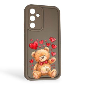 Чехол силиконовый Soft Touch с 3D принтом милый мишка для Samsung Galaxy A54 5G (SM-A546E) коричневый (Полная защита камеры) 0044811 фото