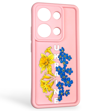 Чехол силиконовый Soft Touch с 3D принтом для Xiaomi Poco M6 Pro 4G розовый (Полная защита камеры) 0042358 фото